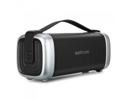 Hordozható bluetooth hangszóró Astrum ST370 fekete FM rádióval, micro SD olvasóval, karpánttal, AUX, USB, EQ, 25W 